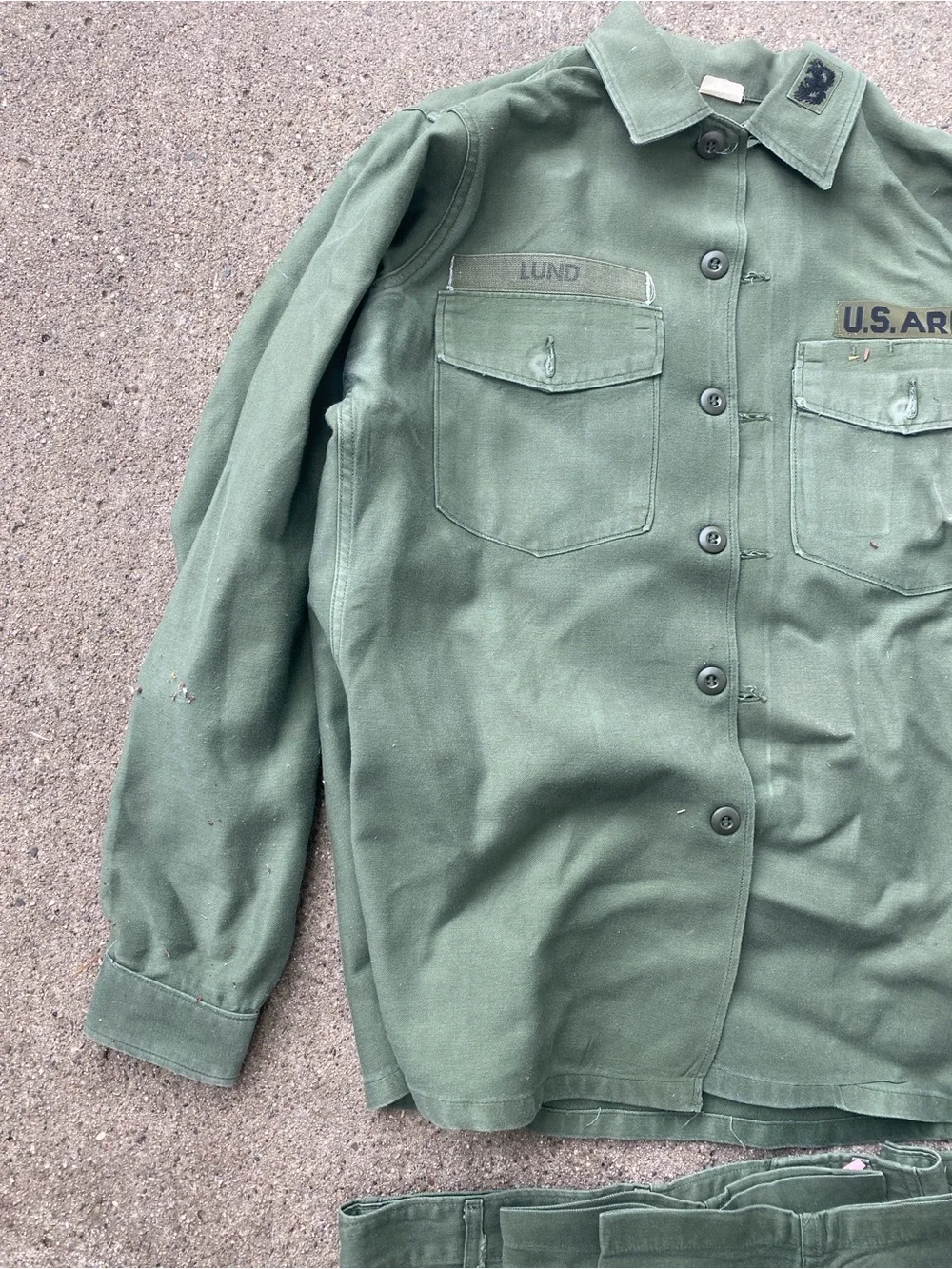 U.S. Army OG-107 Olive Green Utility Shirt with Matching Pants
